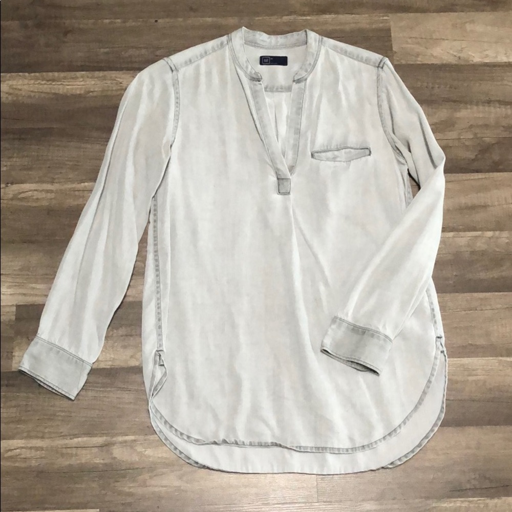 Stonewashed popover top